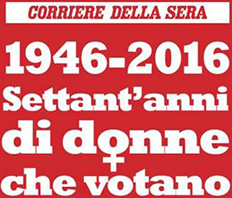 Diritto di voto alle donne in Italia: settantesimo anniversario