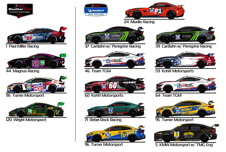 Andy Blackmore, Spotters Guide & 2026 IMSA Liveries