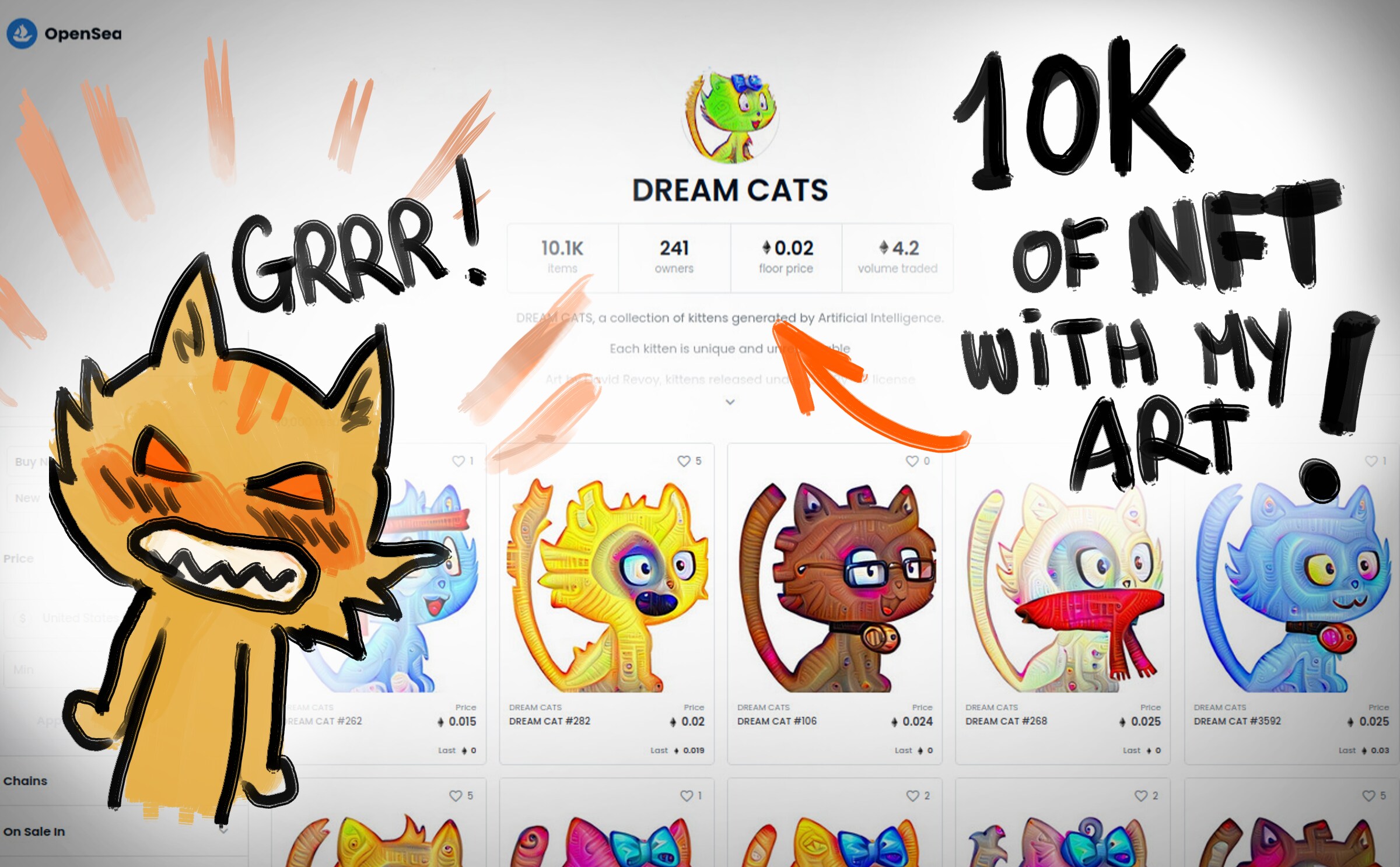 Dream Cats NFT: don't buy them - David Revoy