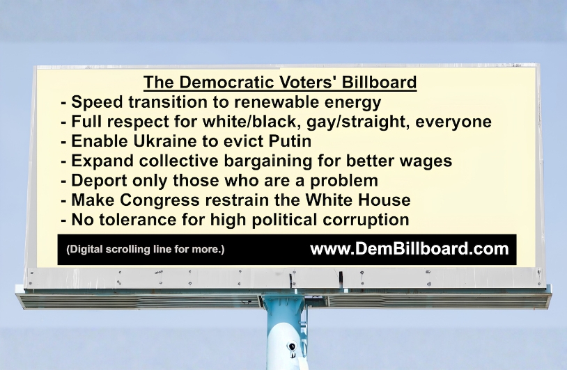 The Democratic Voters' Billboard | DCReport.org