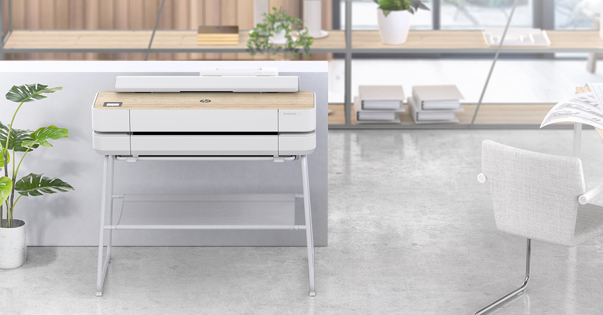 furniture that prints: HP DesignJet Studio adapts to your workspace