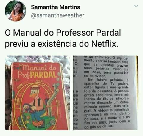 O Professor Pardal previu a criação da Netflix?