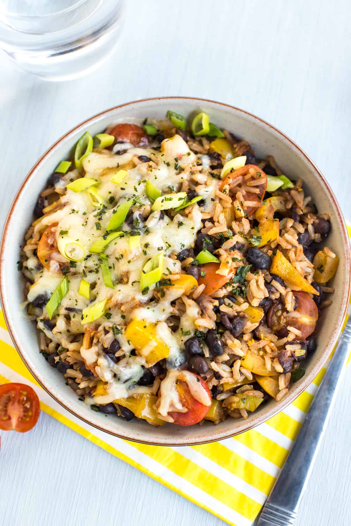Veggie Burrito Bowls - Easy Cheesy Vegetarian