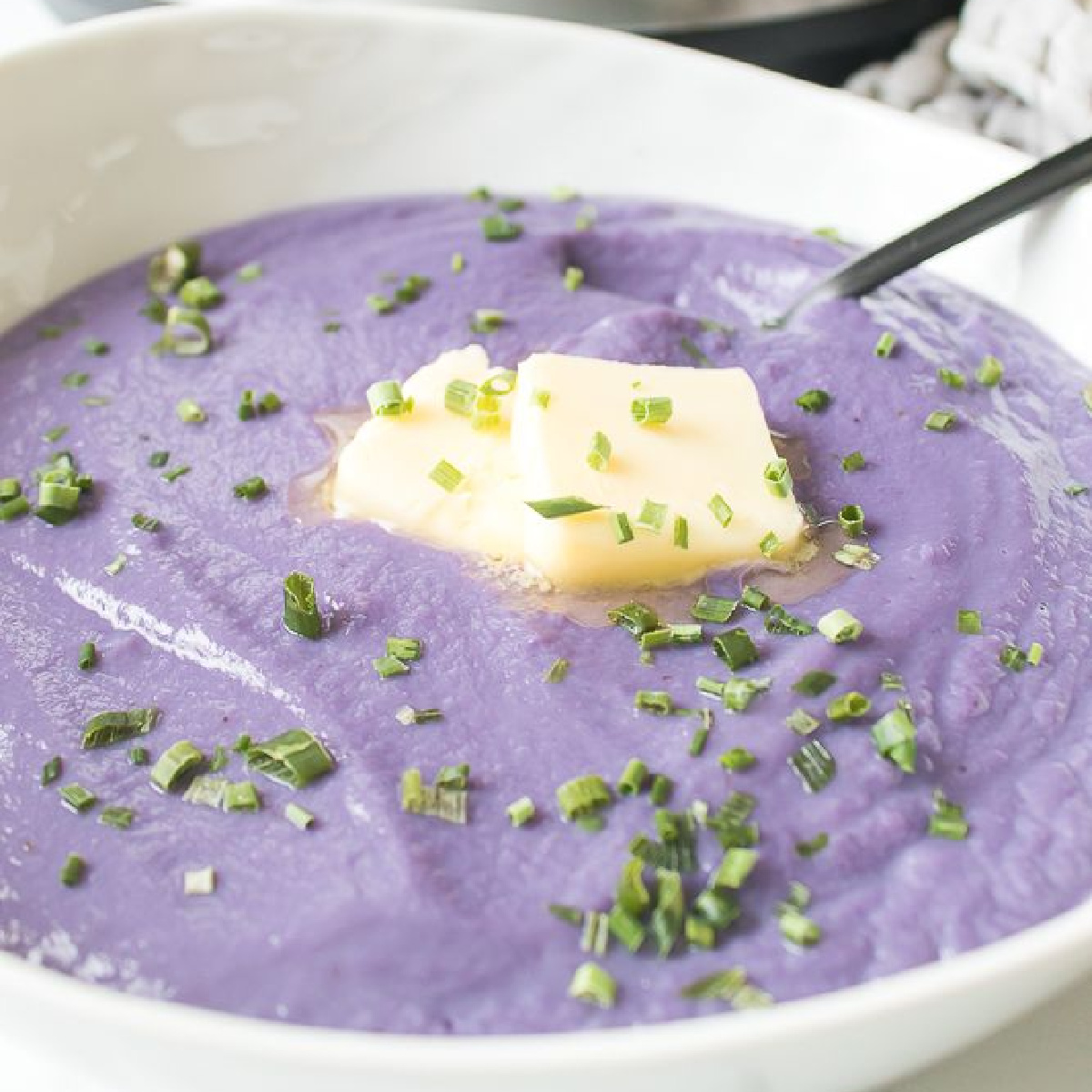 Purple Cauliflower Puree (Mashed Cauliflower) - Eat Your Beets