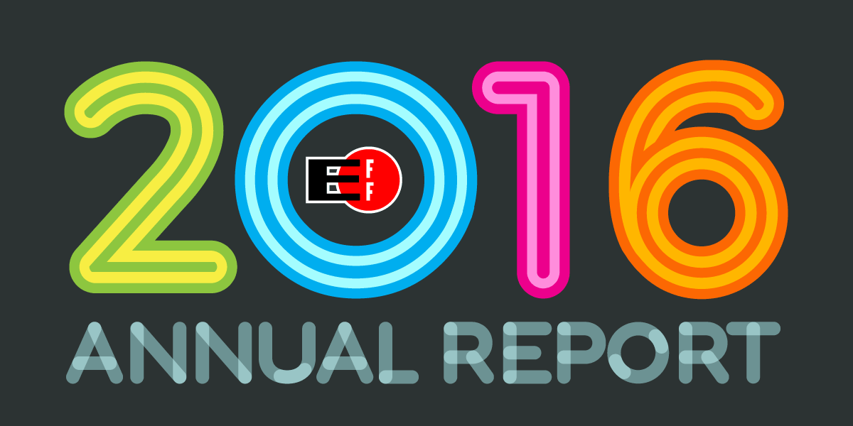 EFF in 2016 - Annual Report