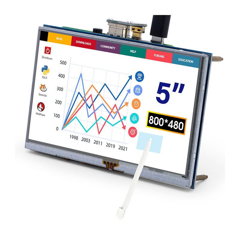 HDMI 5 Inch 800x480 TFT Display for Raspberry Pi B+ in elecow on sale.