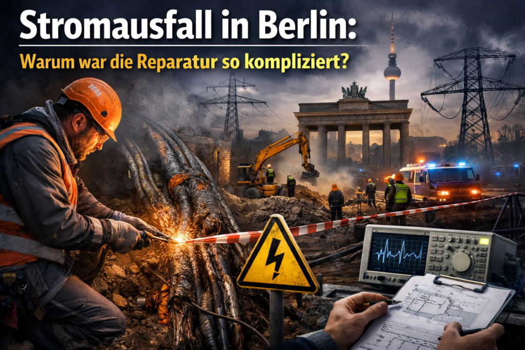 Blackout in Berlin: Was macht die Reparatur so kompliziert?