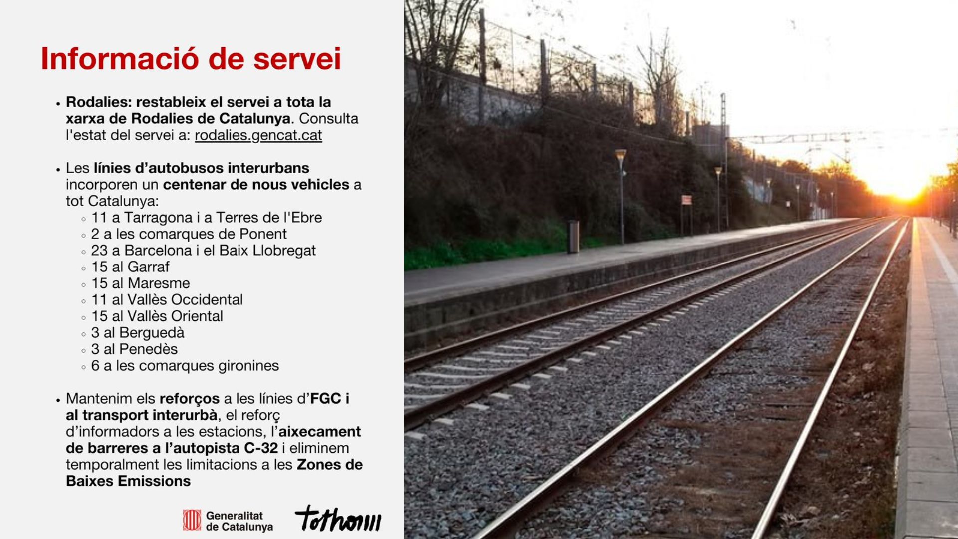 Así queda el servicio de Rodalies a partir de hoy - El Liberal