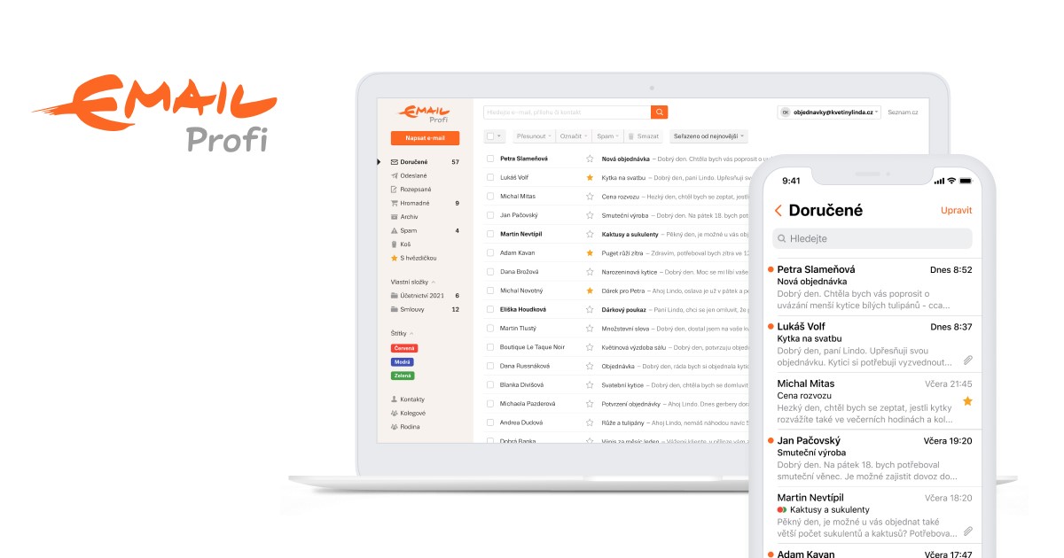 Firemní e-mail od Seznamu: Email Profi