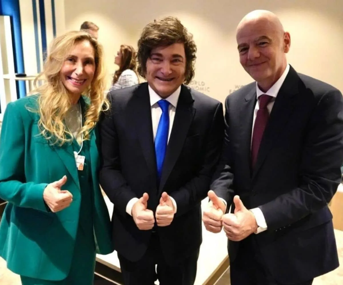 Mundial de Fútbol 2026 - Milei se reunió en Davos con el presidente de la FIFA, Gianni Infantino