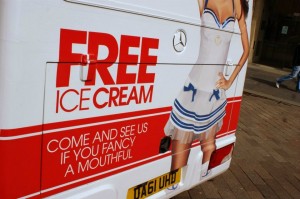 Ann Summers ice cream van promises freebies if you don a bikini or show your best sex face | Famous Campaigns