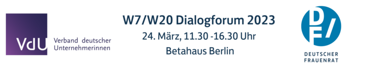 W7/W20 Dialogforum 2023 – Deutscher Frauenrat