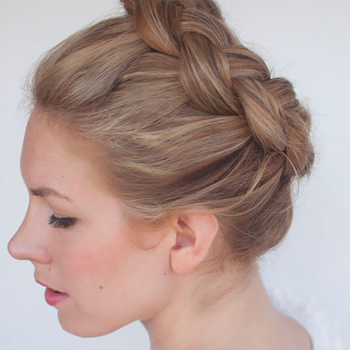 New braid tutorial - the high braided crown hairstyle - Hair Romance