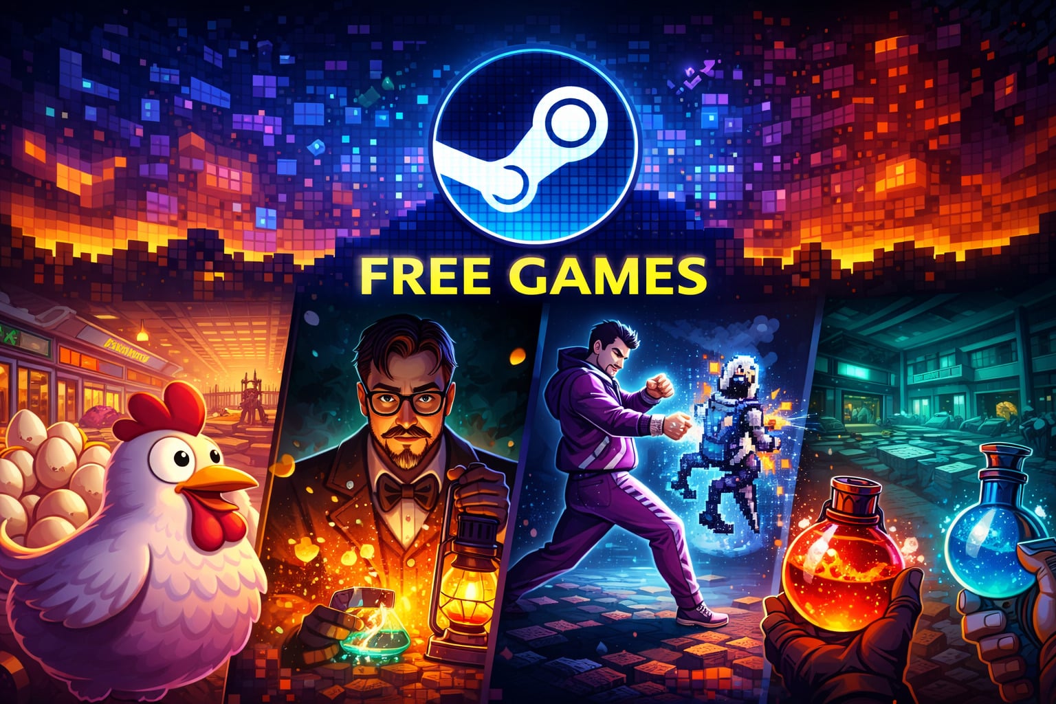 Steam verschenkt vier kostenlose Spiele – kleine Titel, klare Strategie | igor´sLAB