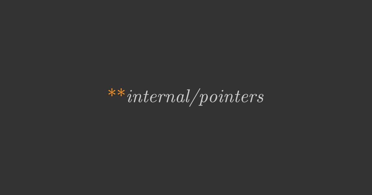 A gentle introduction to multithreading - Internal Pointers