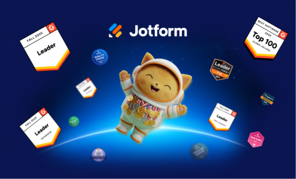 Jotform earns 1,100+ user review badges in 2025 | The Jotform Blog