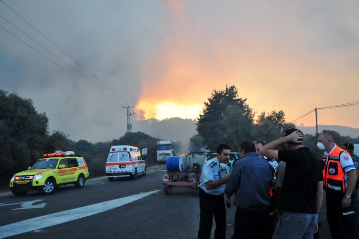 Slideshow: The fire in northern Israel - Jewish Telegraphic Agency