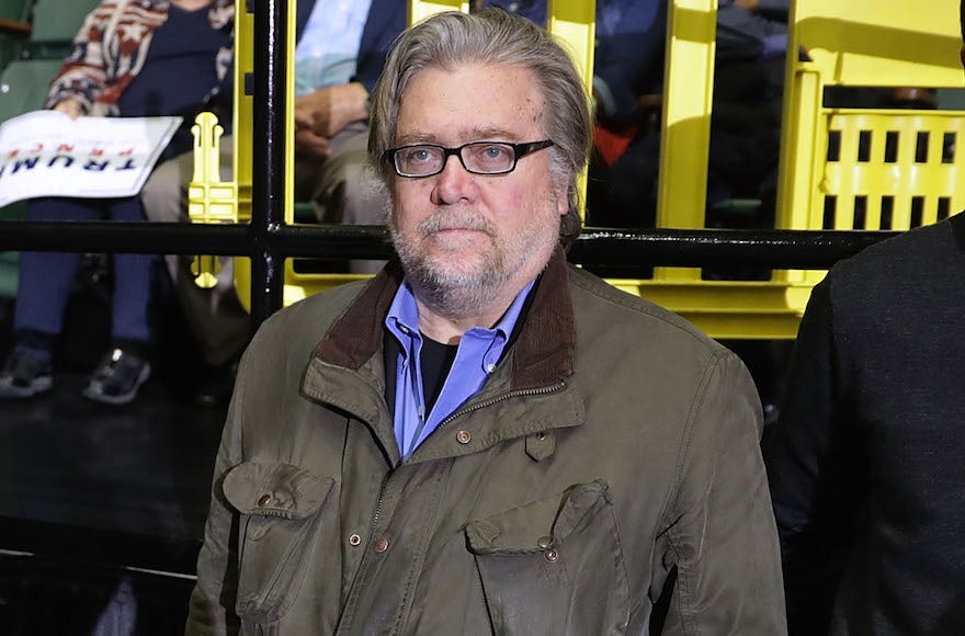 Stephen Bannon a no-show at Zionist Organization of America dinner - Jewish Telegraphic Agency