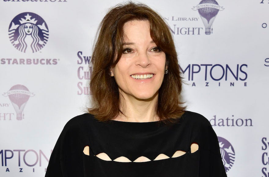 New Age guru Marianne Williamson talks about her Jewishness and 2020 presidential run - Jewish Telegraphic Agency