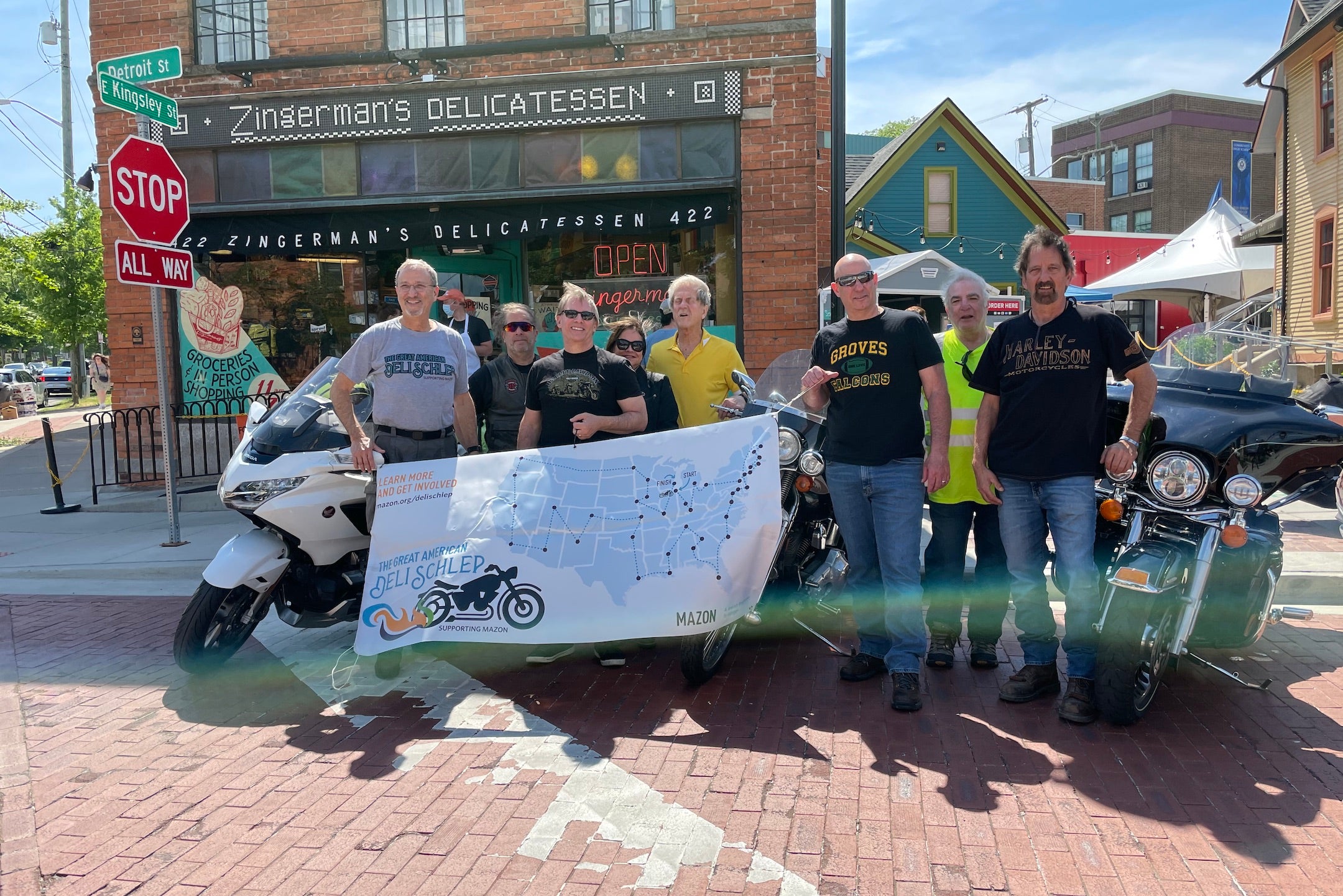42 Jewish delis, 1 motorcycle: The Great American Deli Schlep aims to raise awareness about hunger - Jewish Telegraphic Agency