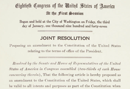 No Indispensable Man: The Democratic Foundation of the 22nd Amendment