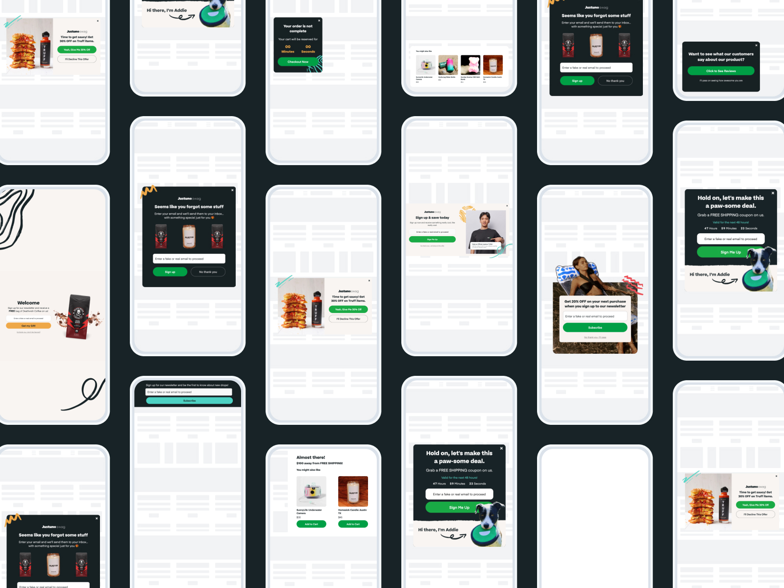 24 Top E-Commerce Pop-Up Examples That Convert | Justuno