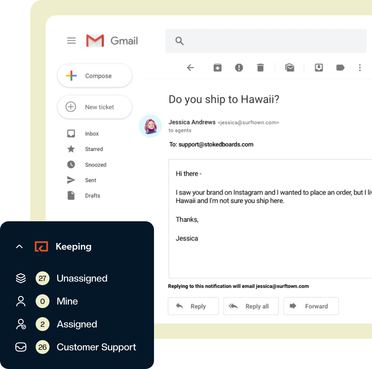 Shared Inbox Analytics | Keeping