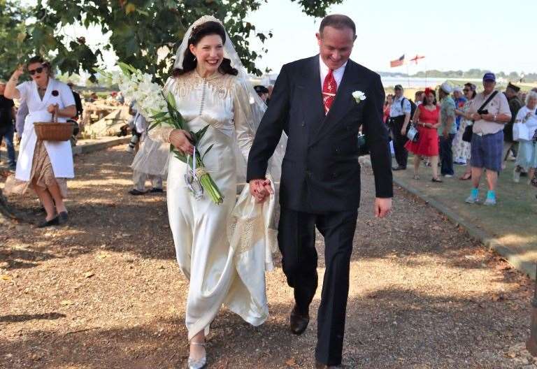 The Historic Dockyard Chatham hosts first wedding at Salute to the 40s event