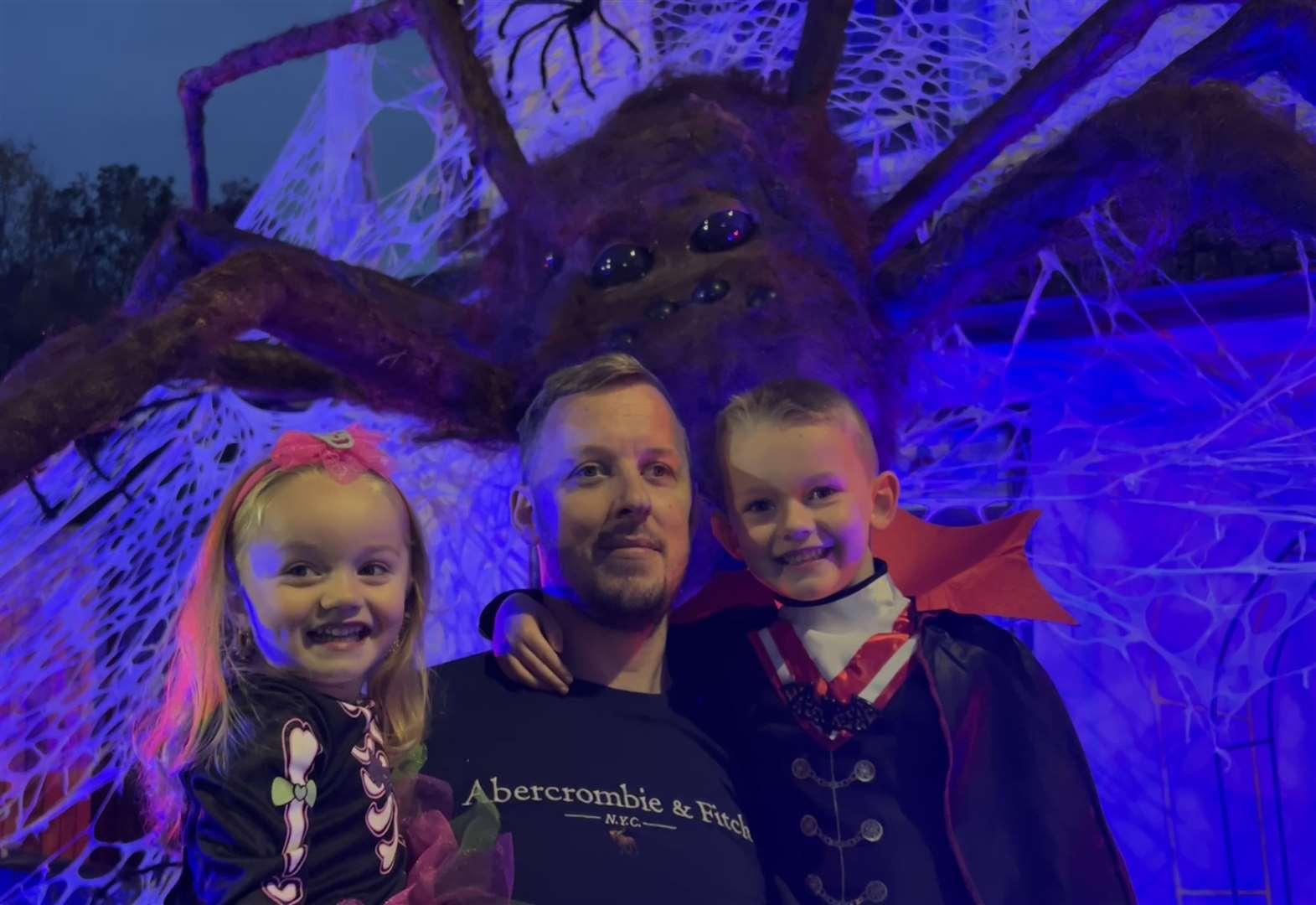 Lower Rainham Road home in Gillingham taken over by enormous spider for Halloween