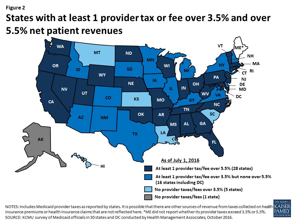 States and Medicaid Provider Taxes or Fees | KFF