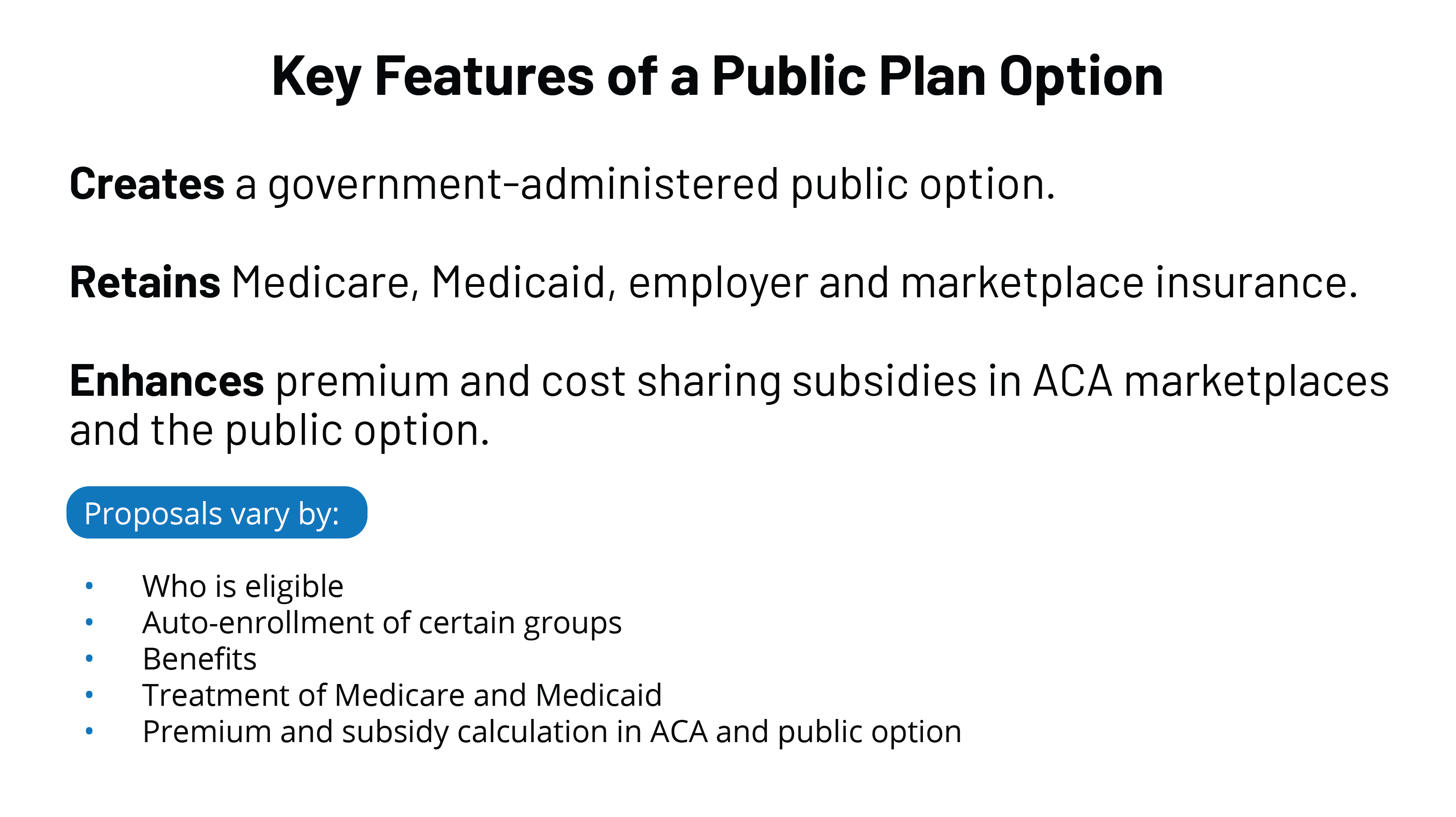 10 Key Questions on Public Option Proposals | KFF