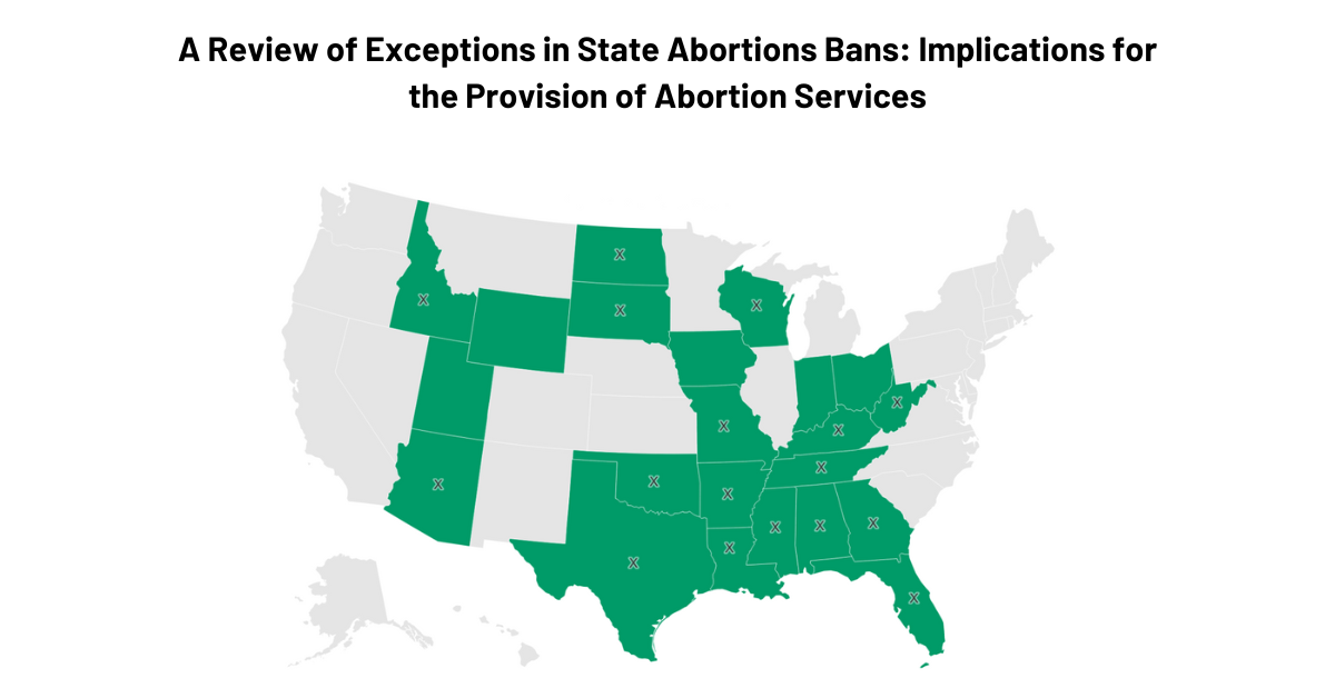 A Review of Exceptions in State Abortion Bans: Implications for the Provision of Abortion Services | KFF