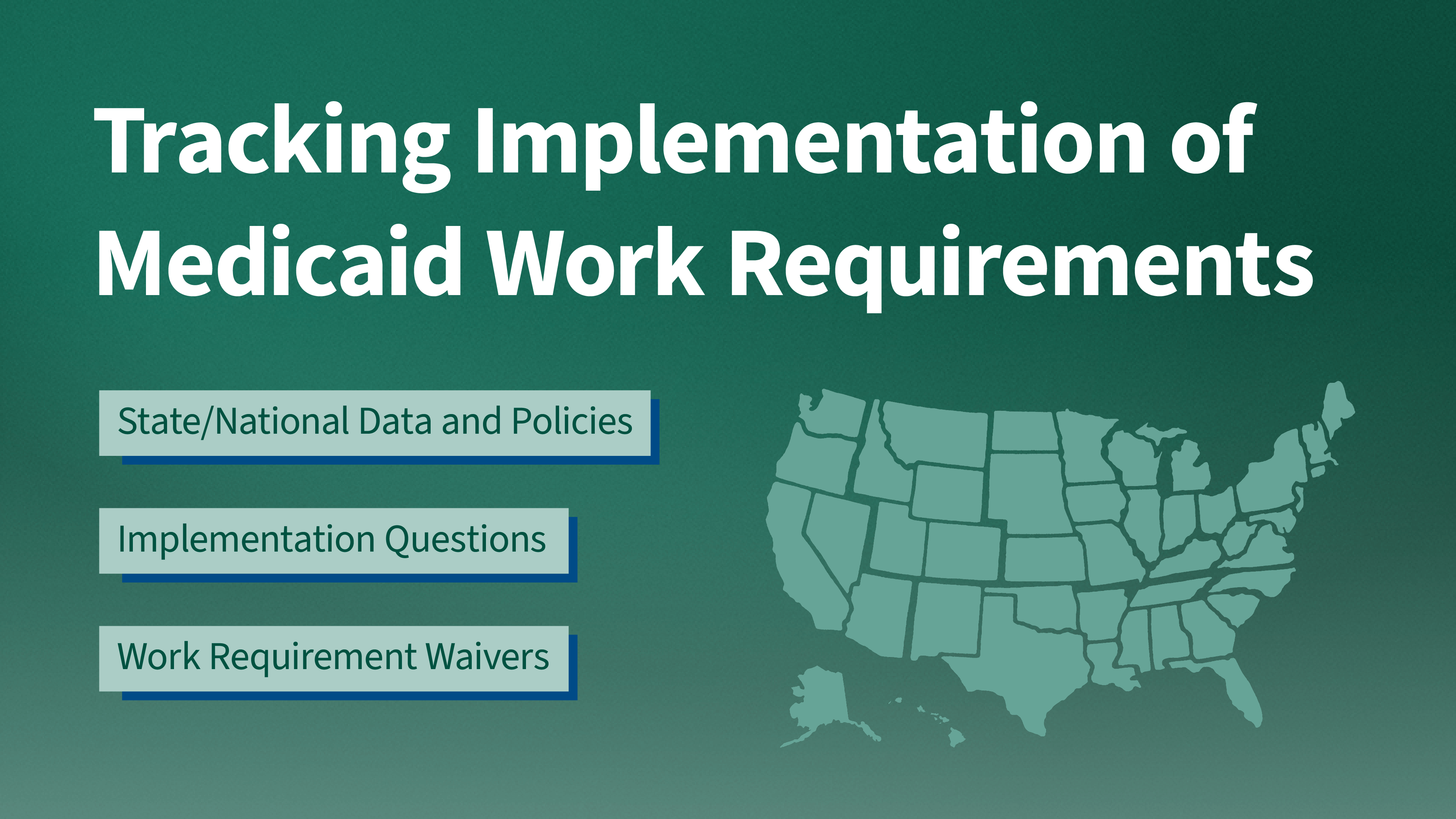 Tracking Implementation of the 2025 Reconciliation Law: Medicaid Work Requirements Implementation Questions | KFF