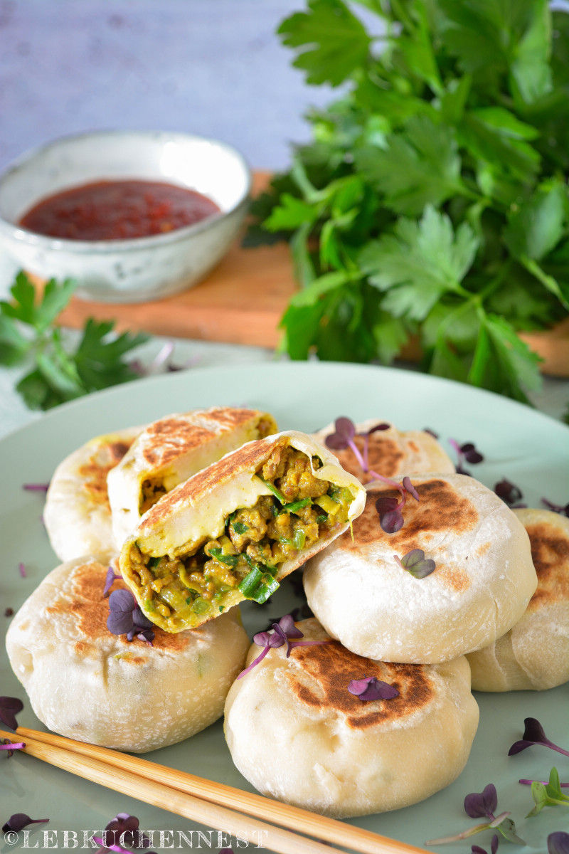 Oyaki mit grüner Curryfüllung - All you need is Teigtaschen [Bloggernennung] – Lebkuchennest