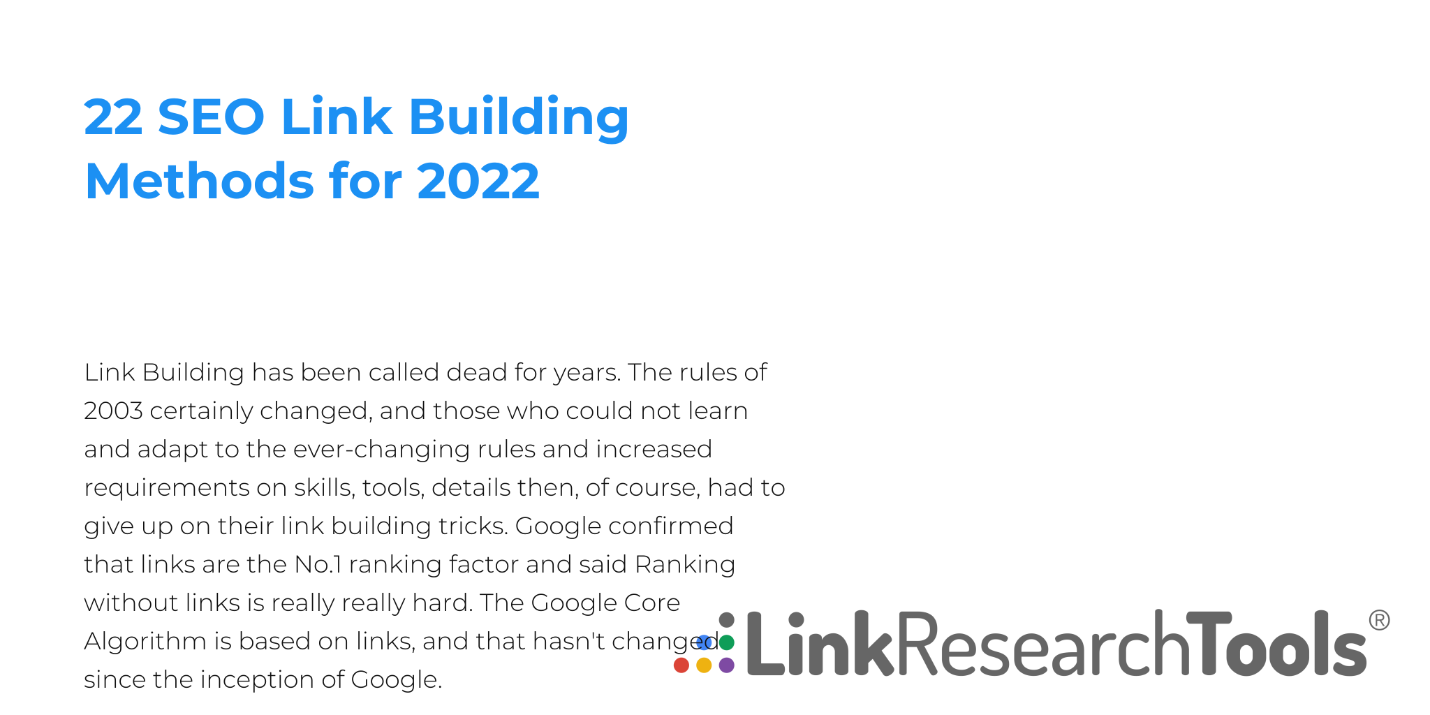 22 SEO Link Building Methods for 2022