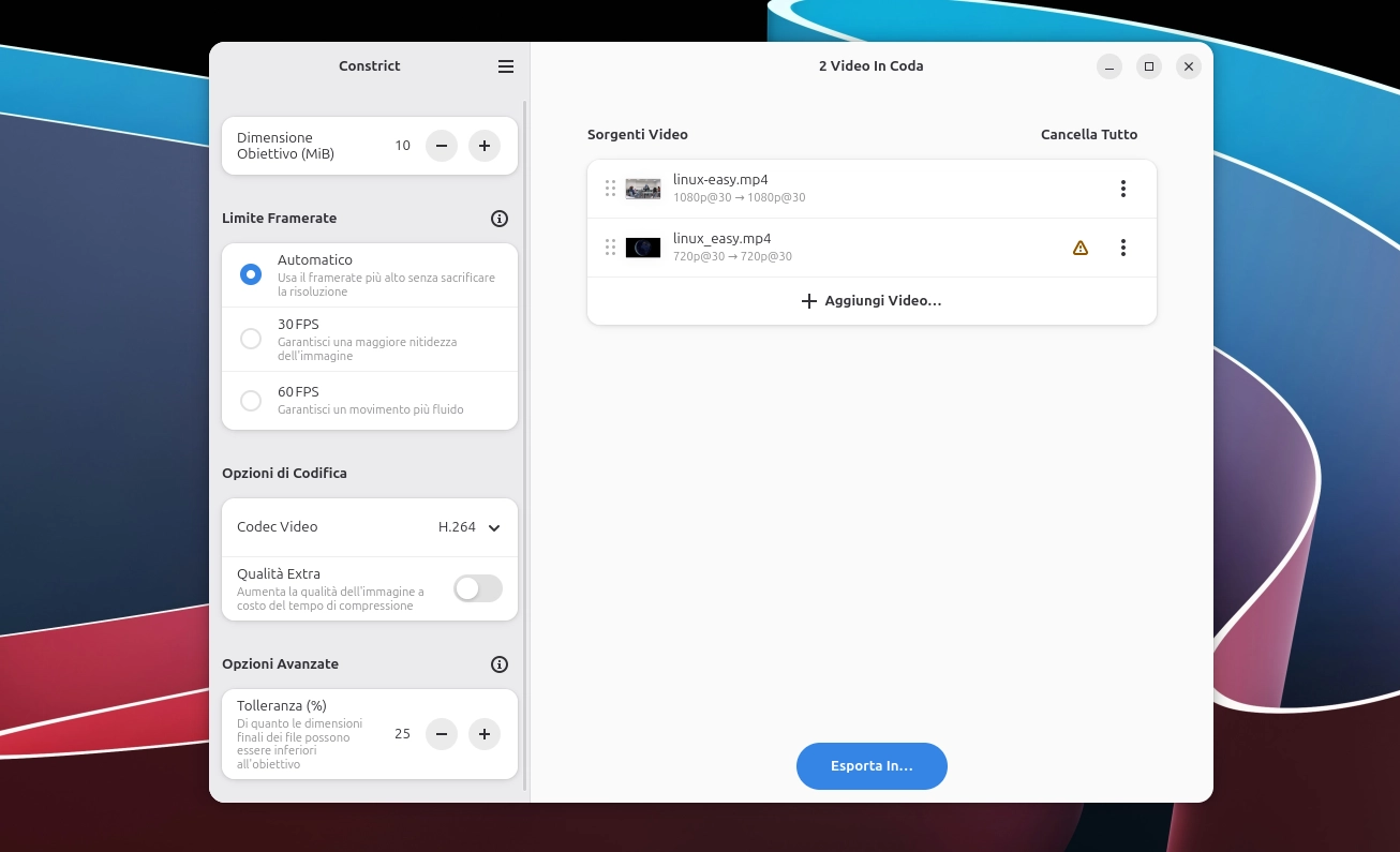 Constrict: l’app open per comprimere video alla dimensione desiderata