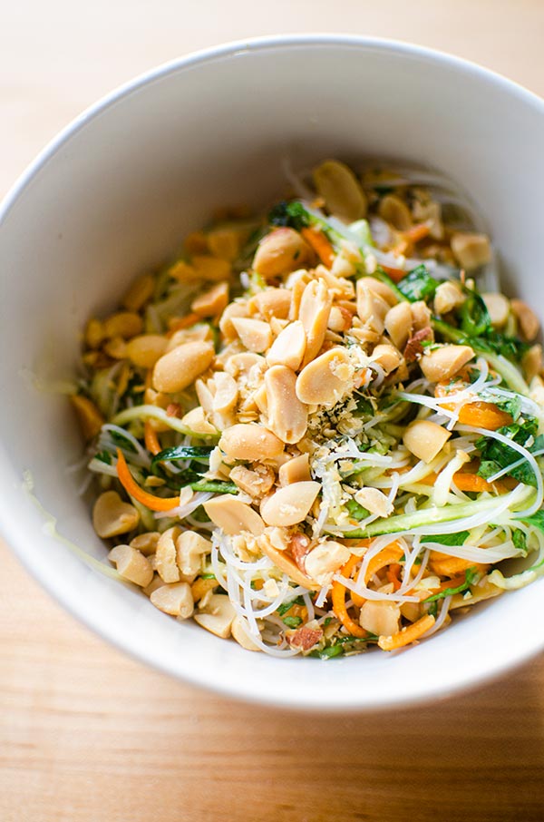 Vermicelli Salad with Spiralized Vegetables | Living Lou