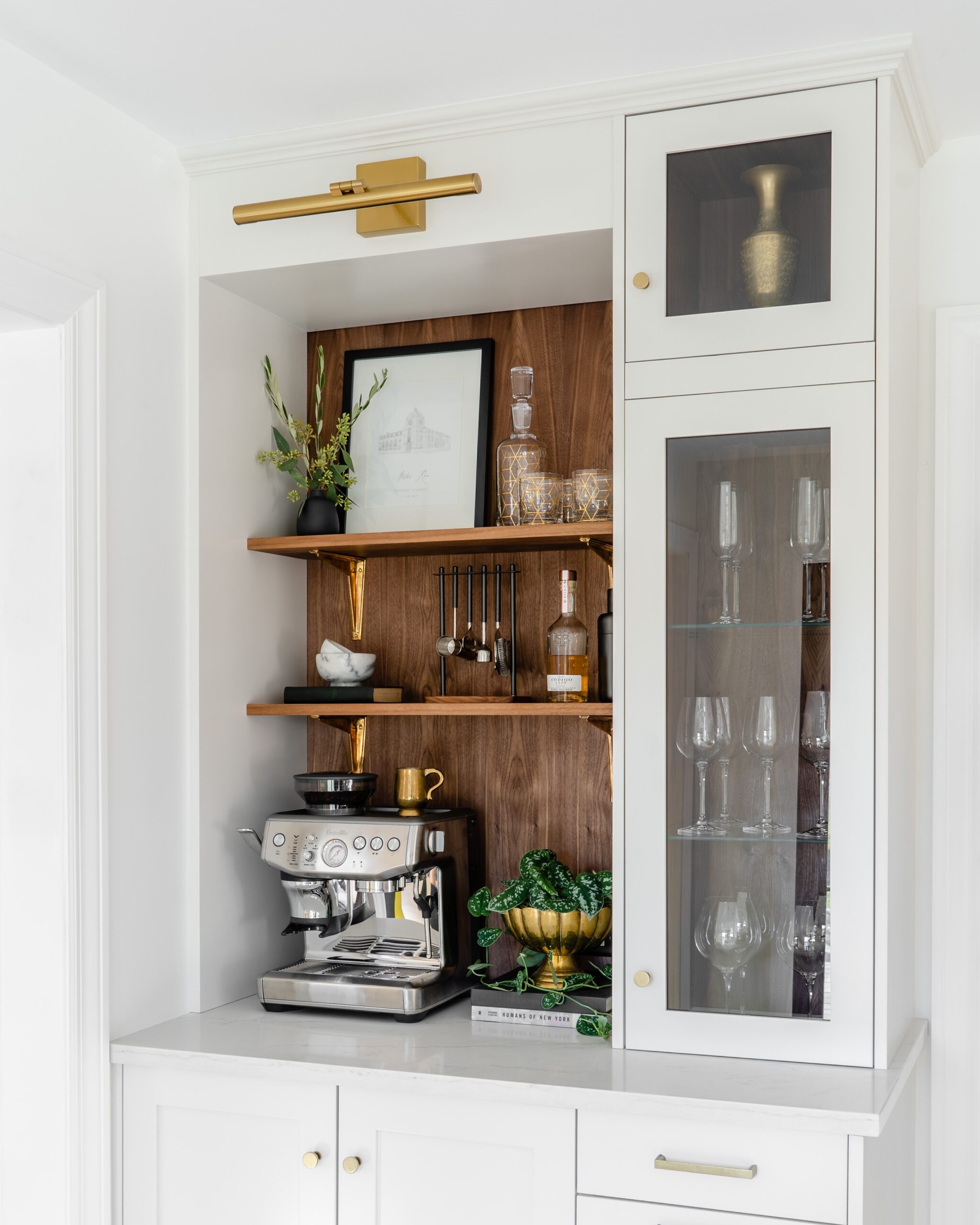 CUSTOM WALNUT COFFEE BAR - The LKS Address