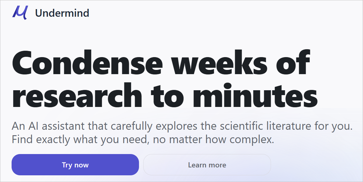 Undermind AI: búsqueda académica con IA del futuro ya está aquí