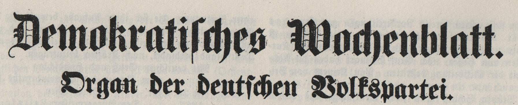 Articles by Karl Marx and Frederick Engels in Demokratisches Wochenblatt, 1868-1869