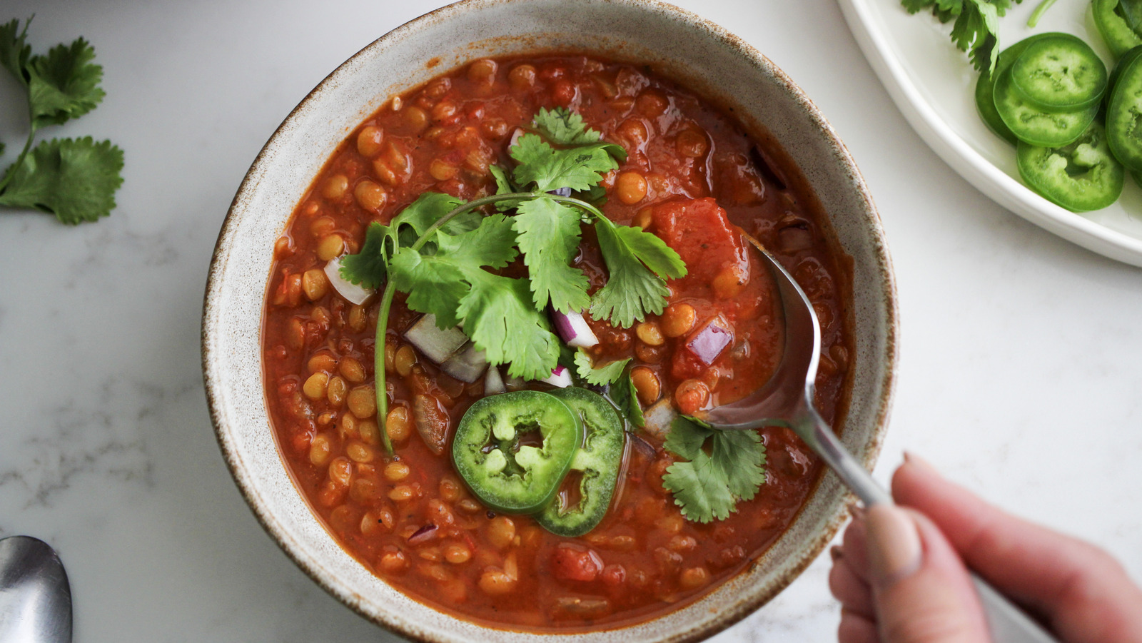 Vegan But Hearty Lentil Chili Recipe