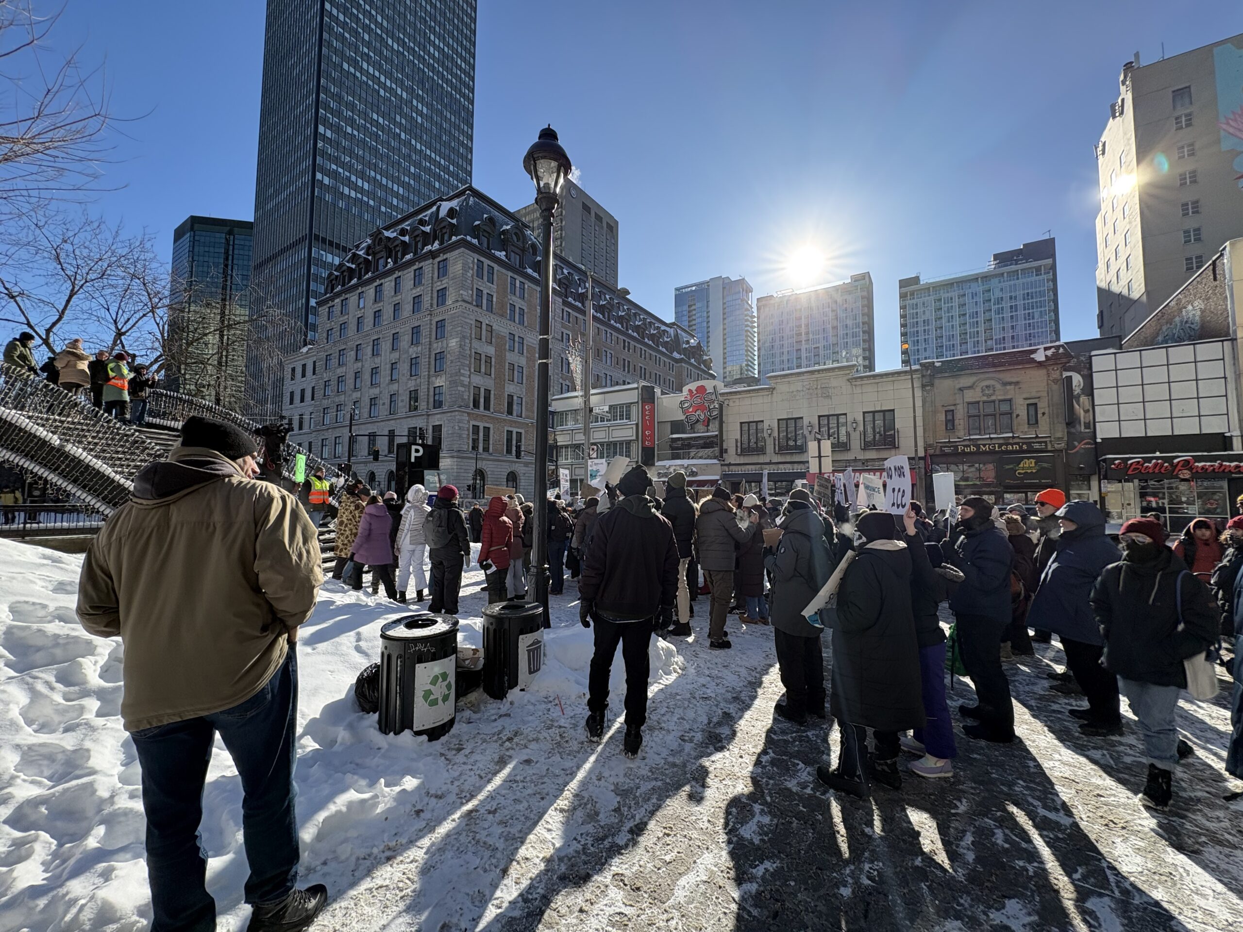 McGill Students Rally Against ICE - The McGill Daily