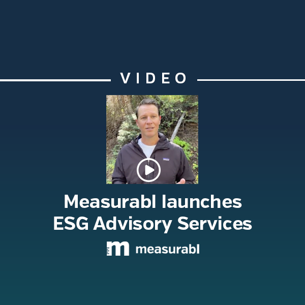 Matt Ellis Announces ESG Advisory Services | Measurabl