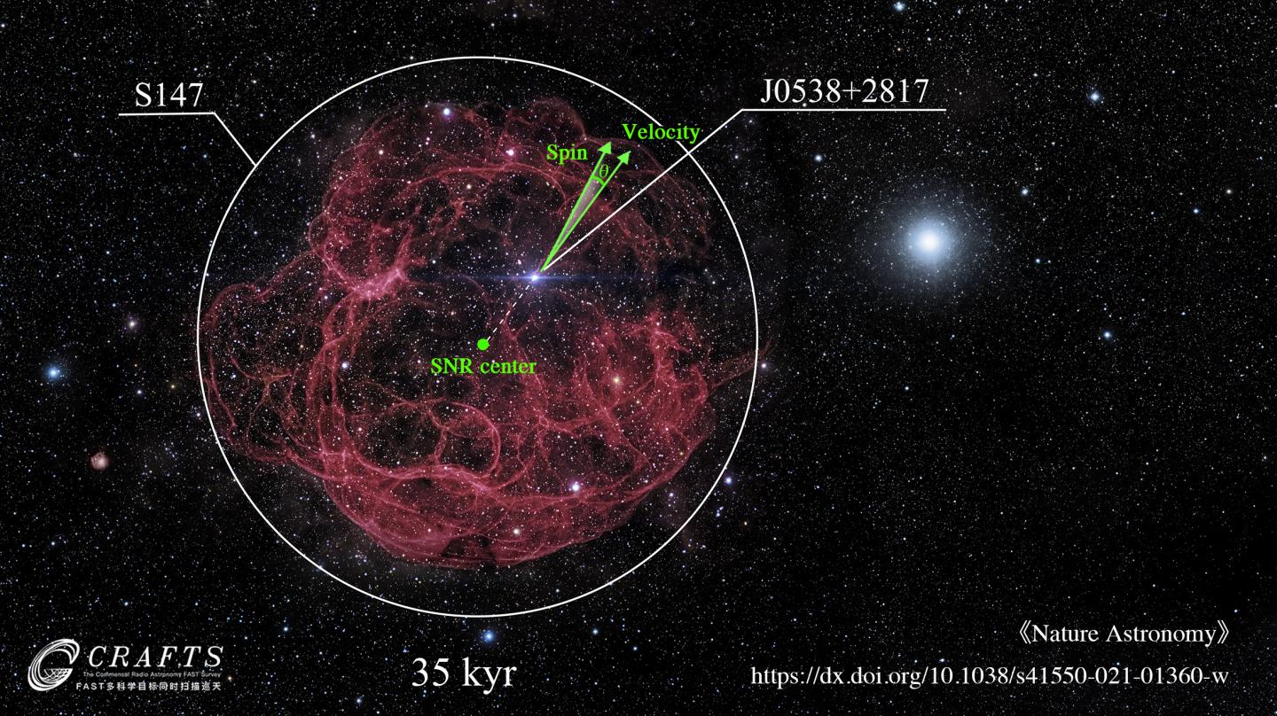 Anatomia dei moti di una pulsar con Fast – MEDIA INAF