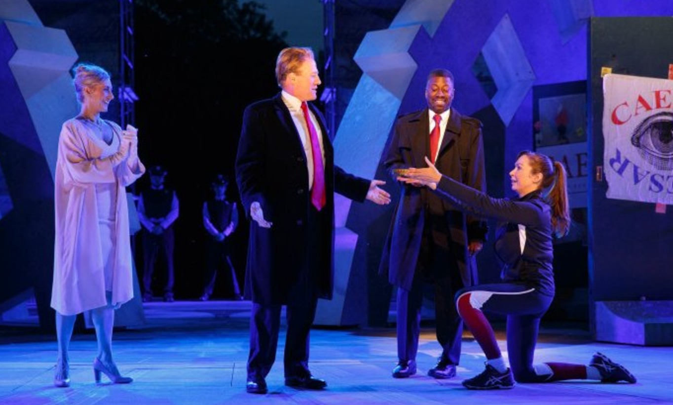 Senators Stab Trump to Death in Central Park Performance of Shakespeare’s Julius Caesar