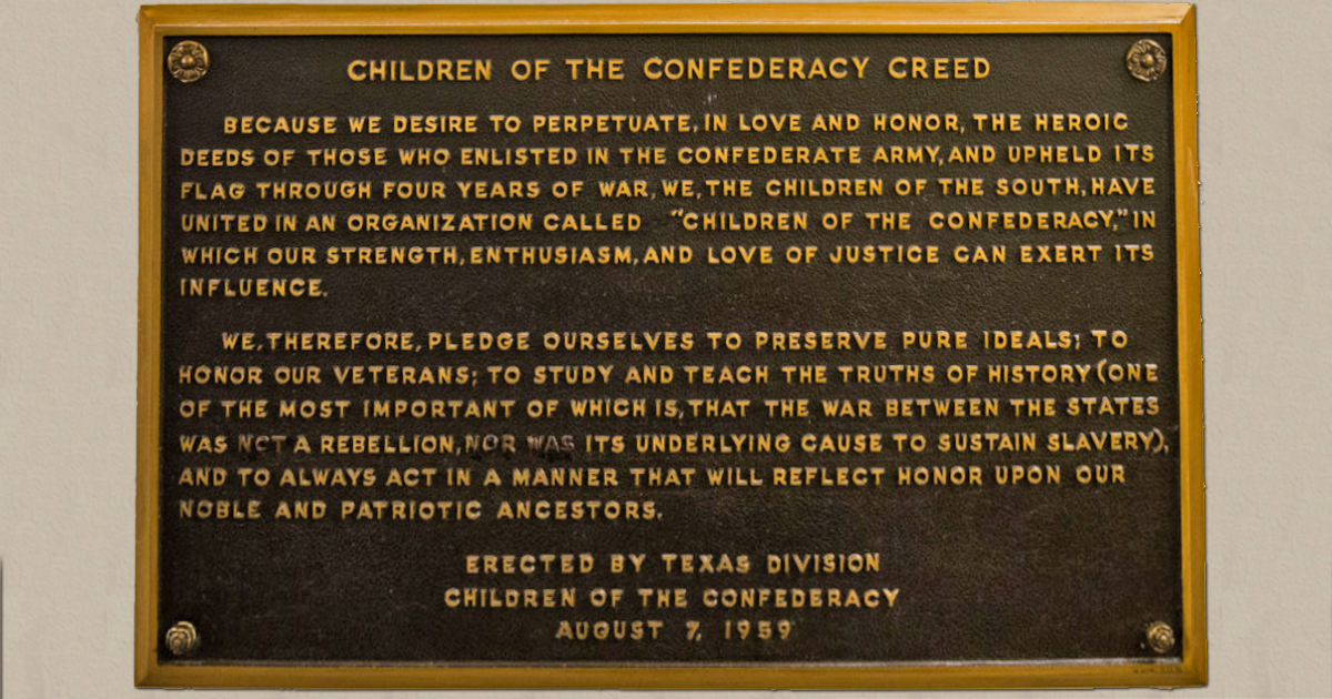 Texas Republican Rep. Jeff Leach Threatens to Take a Sledgehammer to Plaque Claiming Civil War Wasn't Over Slavery