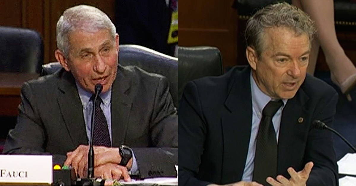 Rand Paul and Dr. Anthony Fauci Clash on Masks