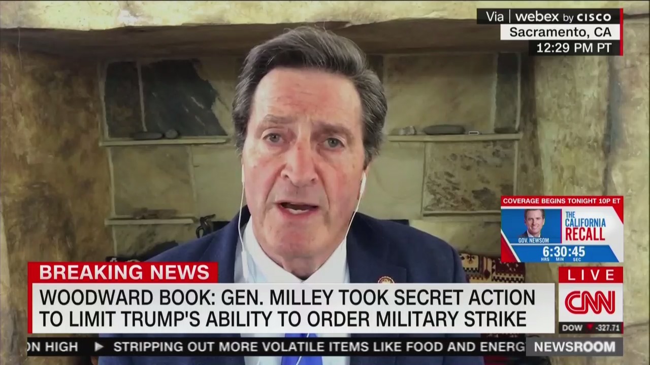 John Garamendi Defends Gen. Mark Milley Over Trump Reports