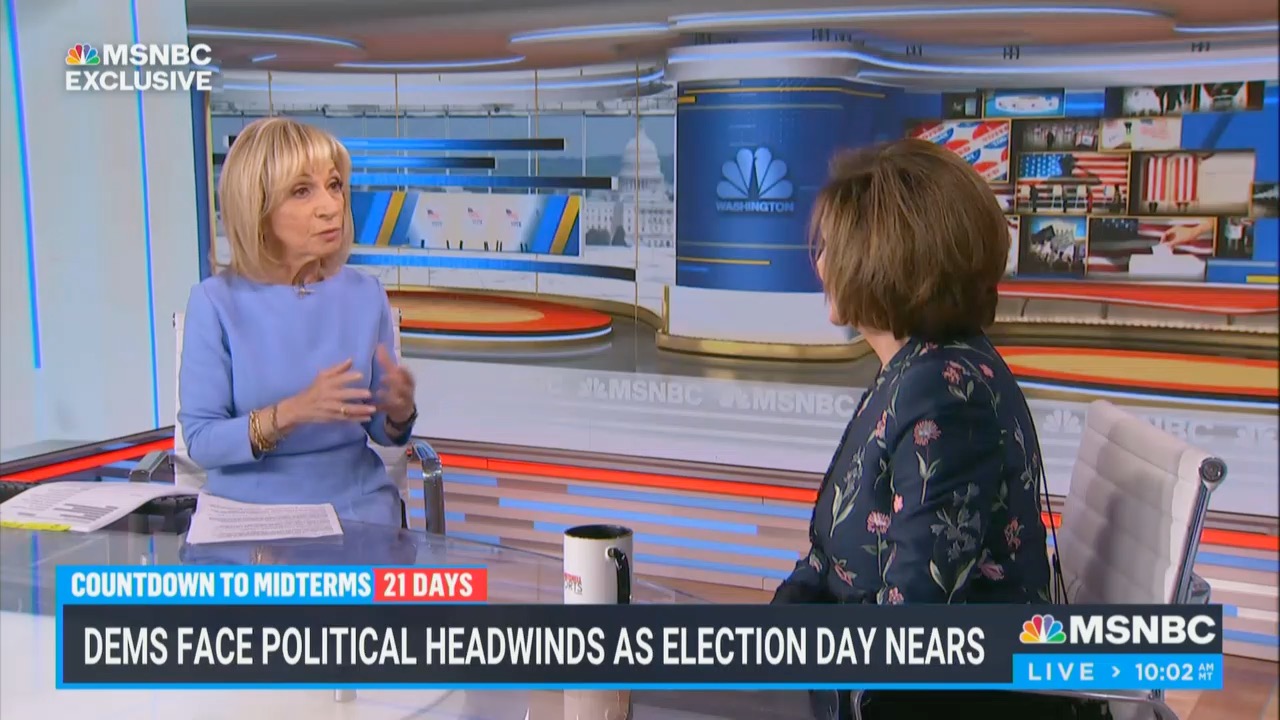 Andrea Mitchell Confronts Nancy Pelosi Ahead of Midterms
