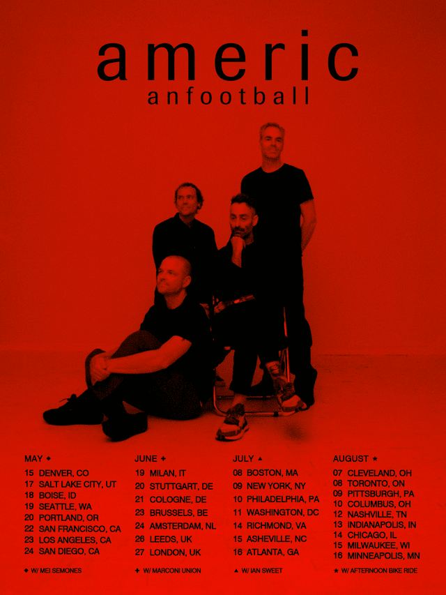 American Football reveals first tour since 2024 » // MELODIC Magazine